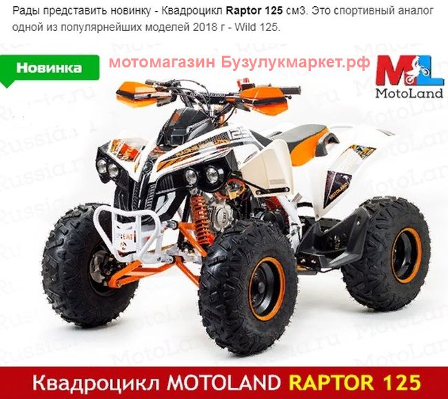  MotoLand Raptor 125, 